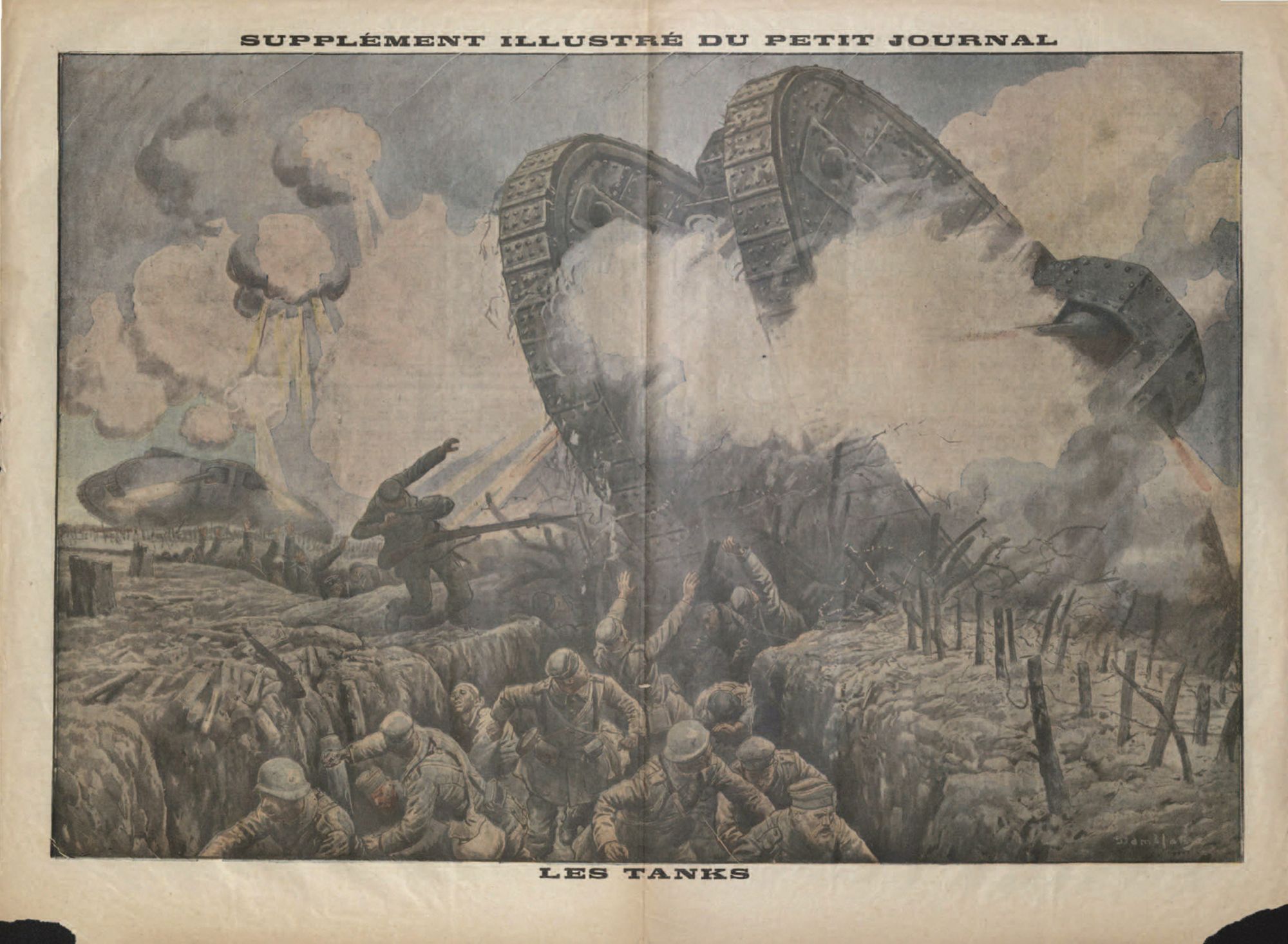 29/04/1917 – gravure n°15 :  «les tanks»