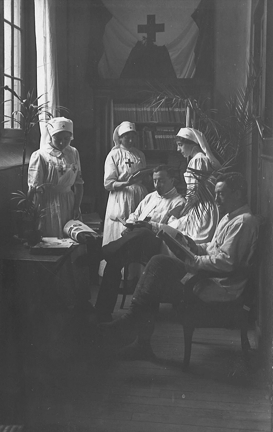 La bibliothèque, 1914-1918